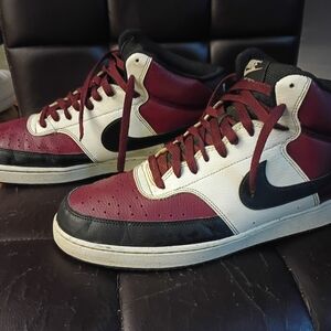 Nike Men’s Mid-Top Sneakers - Burgundy/White/Black